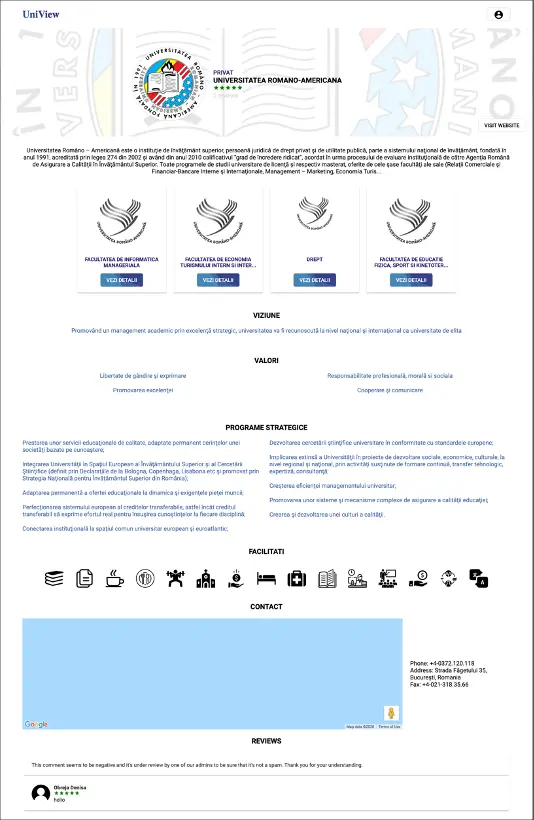 UniversityRating preview
